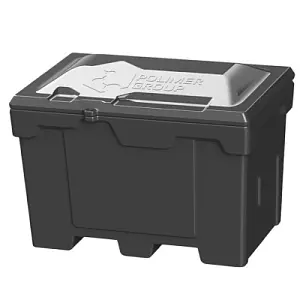 Ящик с крышкой 500л (Черный) 1